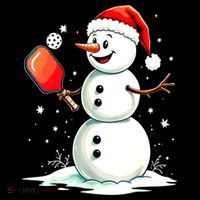 Christmas Pickleball Player Funny Pickleball Snowman Xmas Gift Bucket Hat thumb 4