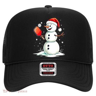 Christmas Pickleball Player Funny Pickleball Snowman Xmas Gift Hat