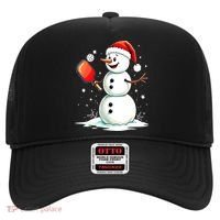 Christmas Pickleball Player Funny Pickleball Snowman Xmas Gift Hat thumb 0