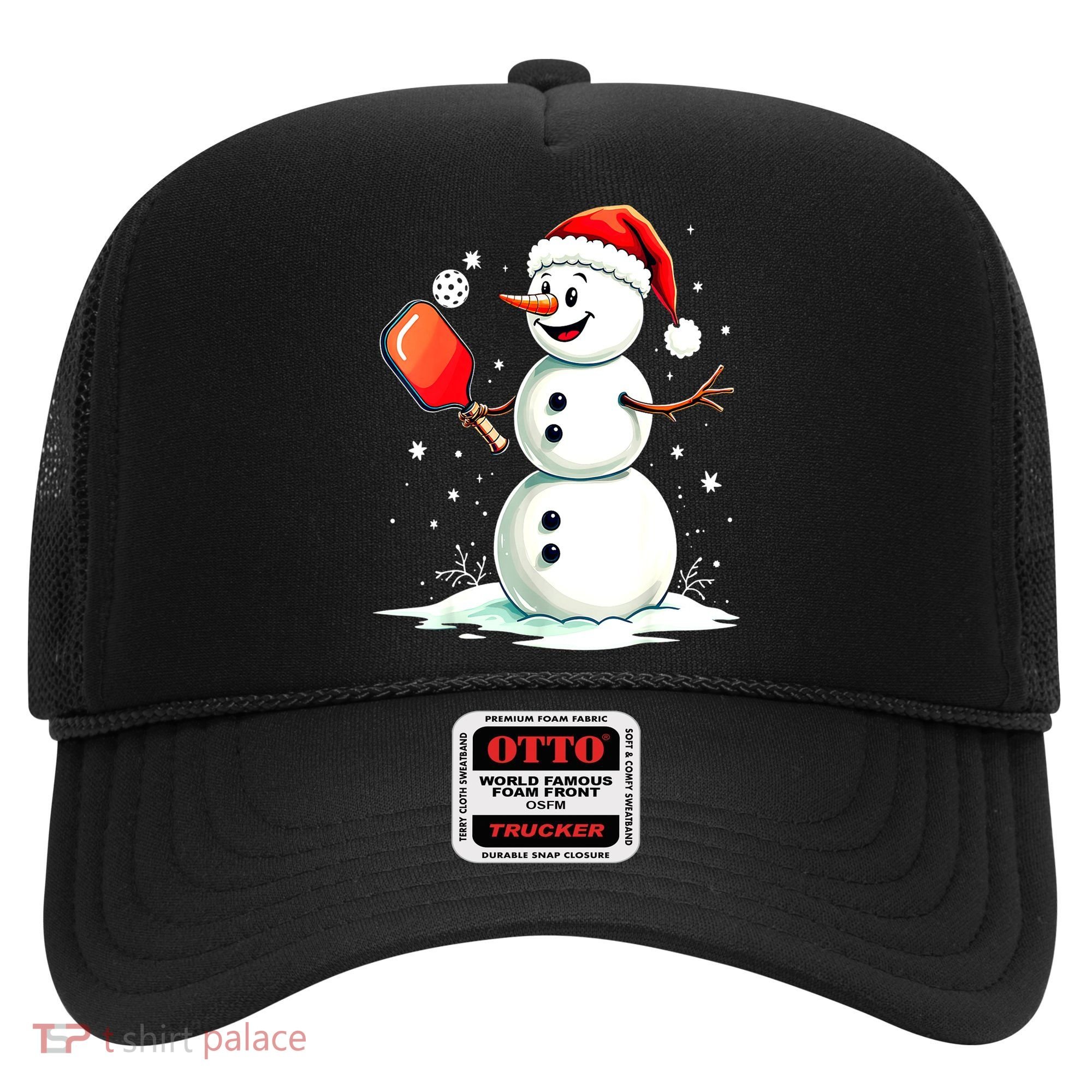 Christmas Pickleball Player Funny Pickleball Snowman Xmas Gift Hat
