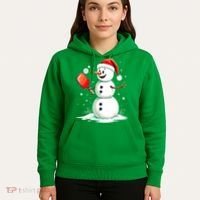 Christmas Pickleball Player Funny Pickleball Snowman Xmas Gift Hoodie thumb 5