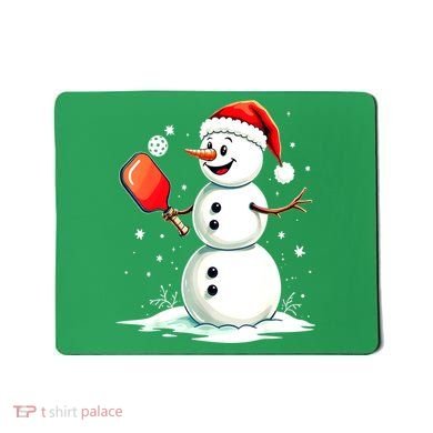 Christmas Pickleball Player Funny Pickleball Snowman Xmas Gift Mousepad