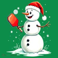 Christmas Pickleball Player Funny Pickleball Snowman Xmas Gift Women's Long Sleeve Shirt thumb 2