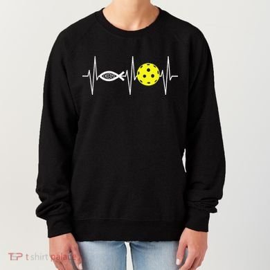 Christian Pickleball Player Ichthys Jesus Fish Symbol Women's Sweatshirt