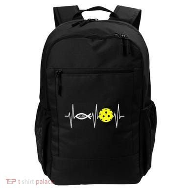 Christian Pickleball Player Ichthys Jesus Fish Symbol Backpack