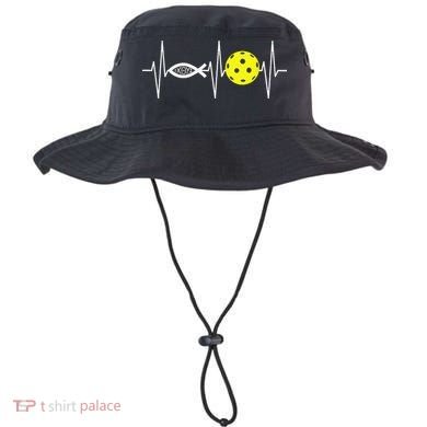 Christian Pickleball Player Ichthys Jesus Fish Symbol Bucket Hat