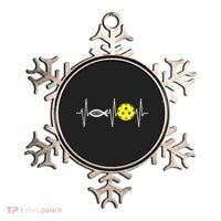 Christian Pickleball Player Ichthys Jesus Fish Symbol Ornament thumb 0