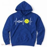 Christian Pickleball Player Ichthys Jesus Fish Symbol Hoodie thumb 0