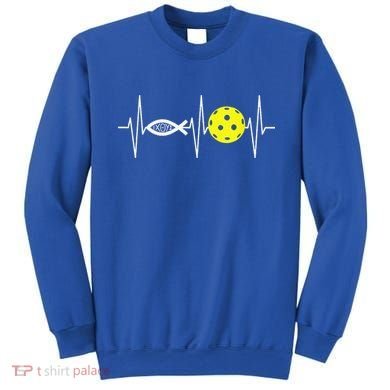 Christian Pickleball Player Ichthys Jesus Fish Symbol Sweatshirt