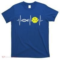 Christian Pickleball Player Ichthys Jesus Fish Symbol T-Shirt thumb 0