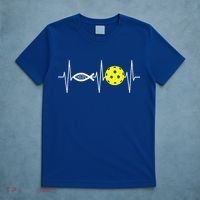 Christian Pickleball Player Ichthys Jesus Fish Symbol T-Shirt thumb 5