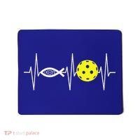 Christian Pickleball Player Ichthys Jesus Fish Symbol Mousepad thumb 0