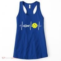 Christian Pickleball Player Ichthys Jesus Fish Symbol Women's Tank Top thumb 0
