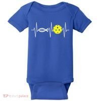 Christian Pickleball Player Ichthys Jesus Fish Symbol Baby Bodysuit thumb 0