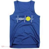 Christian Pickleball Player Ichthys Jesus Fish Symbol Tank Top thumb 0