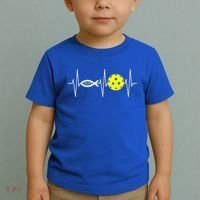 Christian Pickleball Player Ichthys Jesus Fish Symbol Toddler T-Shirt thumb 2