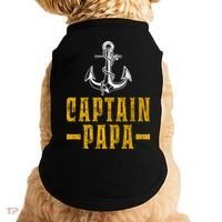 Captain Papa Pontoon Boat Owner Captain Sailors Boating Gift Doggie Tank thumb 0