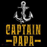 Captain Papa Pontoon Boat Owner Captain Sailors Boating Gift Backpack thumb 2
