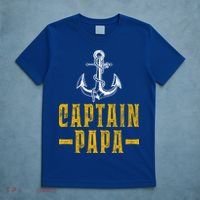 Captain Papa Pontoon Boat Owner Captain Sailors Boating Gift T-Shirt thumb 5