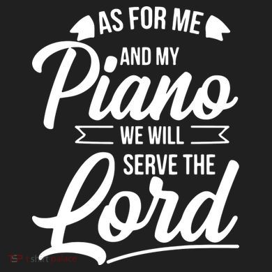 Christian Piano Player Design Serve The Lord Pianist Gift Women's Dry Zone Grid Polo