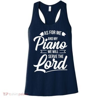 Christian Piano Player Design Serve The Lord Pianist Gift Women's Tank Top