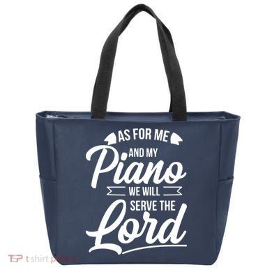 Christian Piano Player Design Serve The Lord Pianist Gift Tote Bag