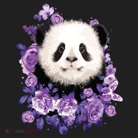 Cute Panda Purple Flowers Panda Lovers Gift Tumbler thumb 3