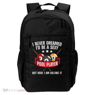 Cool Pool Player Design For Men Women Pool Billiards Player Backpack