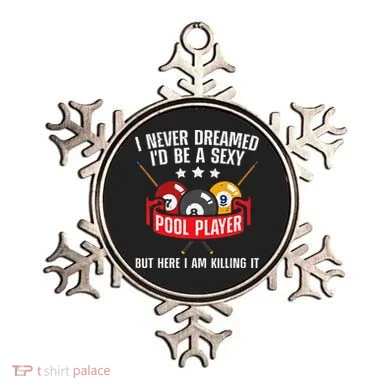 Cool Pool Player Design For Men Women Pool Billiards Player Ornament