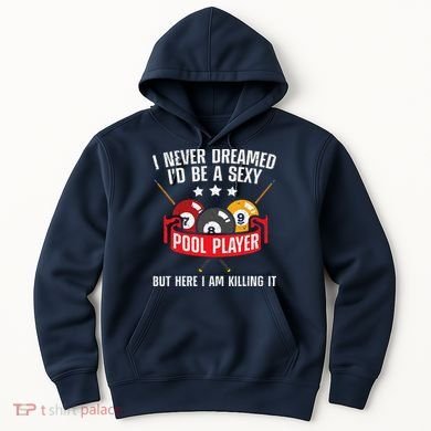 Cool Pool Player Design For Men Women Pool Billiards Player Hoodie