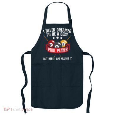 Cool Pool Player Design For Men Women Pool Billiards Player Apron