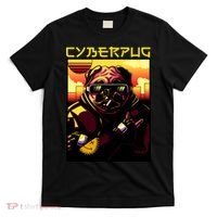 Cyberpug Parody Pug Dog Cyber Punk T-Shirt thumb 0