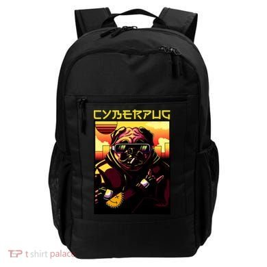 Cyberpug Parody Pug Dog Cyber Punk Backpack