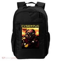 Cyberpug Parody Pug Dog Cyber Punk Backpack thumb 0