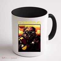 Cyberpug Parody Pug Dog Cyber Punk Coffee Mug thumb 1