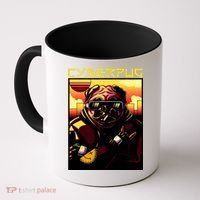 Cyberpug Parody Pug Dog Cyber Punk Coffee Mug thumb 0