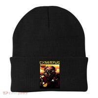 Cyberpug Parody Pug Dog Cyber Punk Beanie thumb 0