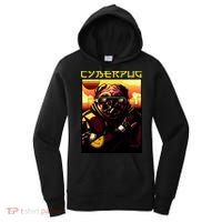 Cyberpug Parody Pug Dog Cyber Punk Women's Hoodie thumb 0