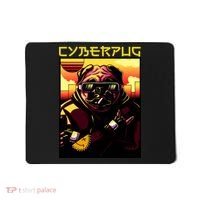 Cyberpug Parody Pug Dog Cyber Punk Mousepad thumb 0
