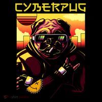 Cyberpug Parody Pug Dog Cyber Punk Tie-Dye Long Sleeve Shirt thumb 2
