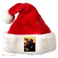 Cyberpug Parody Pug Dog Cyber Punk Santa Hat thumb 0