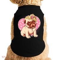 Cute Princess Pug Dog Doggie Tank thumb 0