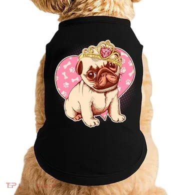 Cute Princess Pug Dog Doggie Tank