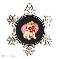 Cute Princess Pug Dog Ornament thumb 0