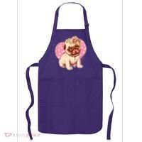 Cute Princess Pug Dog Apron thumb 0
