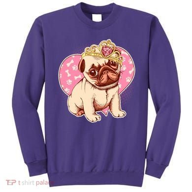 Cute Princess Pug Dog Sweatshirt