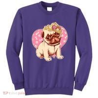Cute Princess Pug Dog Sweatshirt thumb 0