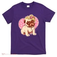 Cute Princess Pug Dog T-Shirt thumb 0