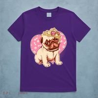 Cute Princess Pug Dog T-Shirt thumb 5