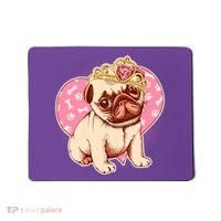 Cute Princess Pug Dog Mousepad thumb 0